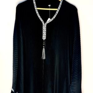 Crush Arabian Abaya 100% Pure Dubai Fabric with Hijab